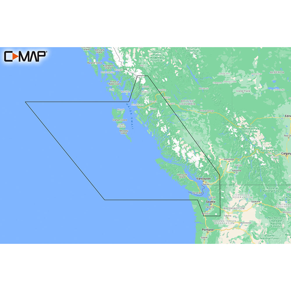 Tri-Water Marine | C-MAP M-NA-Y207-MS Columbia Puget Sound REVEAL Coastal Chart [M-NA-Y207-MS]