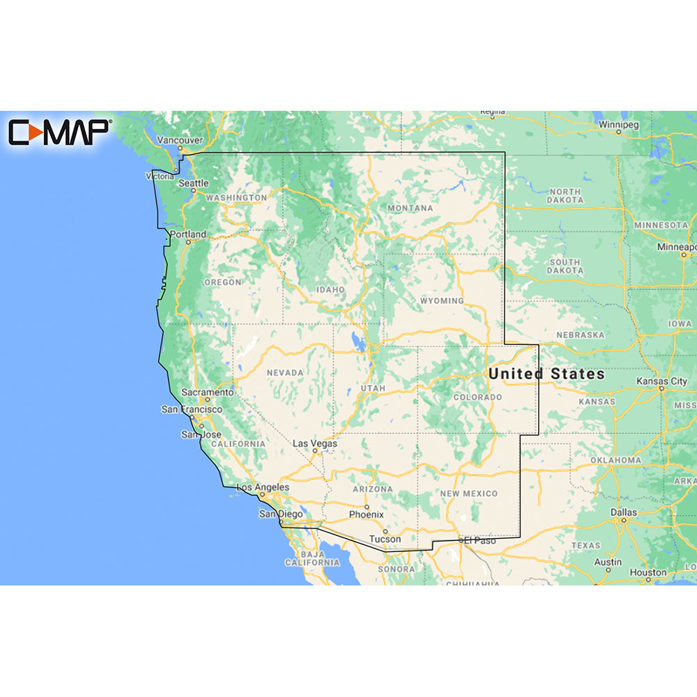 Tri-Water Marine | C-MAP M-NA-Y211-MS US Lakes West REVEAL Inland Chart [M-NA-Y211-MS]