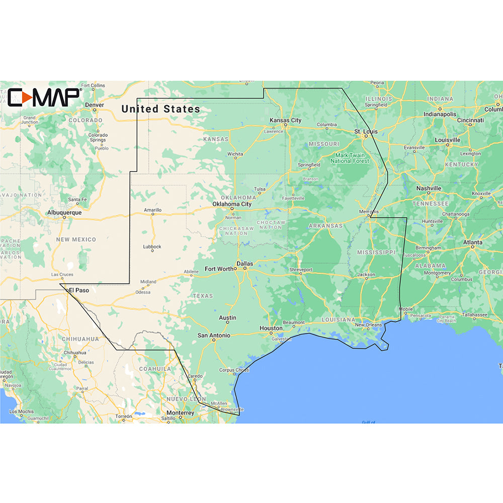 Tri-Water Marine | C-MAP M-NA-Y215-MS US Lakes South Central REVEAL Inland Chart [M-NA-Y215-MS]