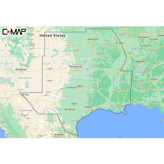 Tri-Water Marine | C-MAP M-NA-Y215-MS US Lakes South Central REVEAL Inland Chart [M-NA-Y215-MS]