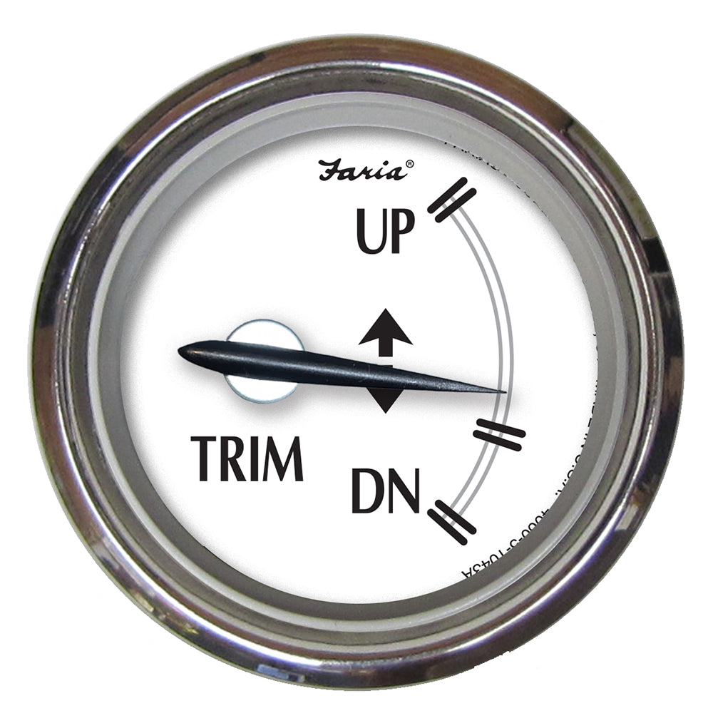 Tri-Water Marine | Faria Newport SS 2" Trim Gauge f/Mercury/Mariner/Mercruiser/Volvo DP/Yamaha [25003]