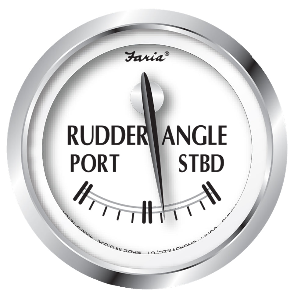 Tri-Water Marine | Faria Newport SS 2" Rudder Angle Indicator Gauge [25006]