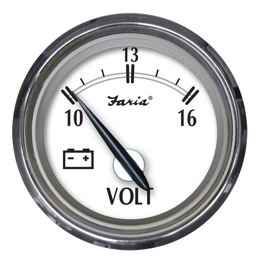 Tri-Water Marine | Faria Newport SS 2" Voltmeter - 10 to 16V [25009]