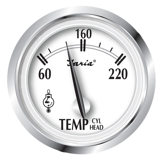 Tri-Water Marine | Faria Newport SS 2" Cylinder Head Temperature Gauge w/Sender - 60 to 220 F [25011]