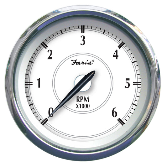 Tri-Water Marine | Faria Newport SS 4" Tachometer f/Gas Inboard/Outboard - 0 to 6000 RPM [45002]