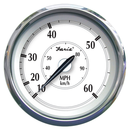 Tri-Water Marine | Faria Newport SS 4" Speedometer - 0 to 60 MPH [45010]