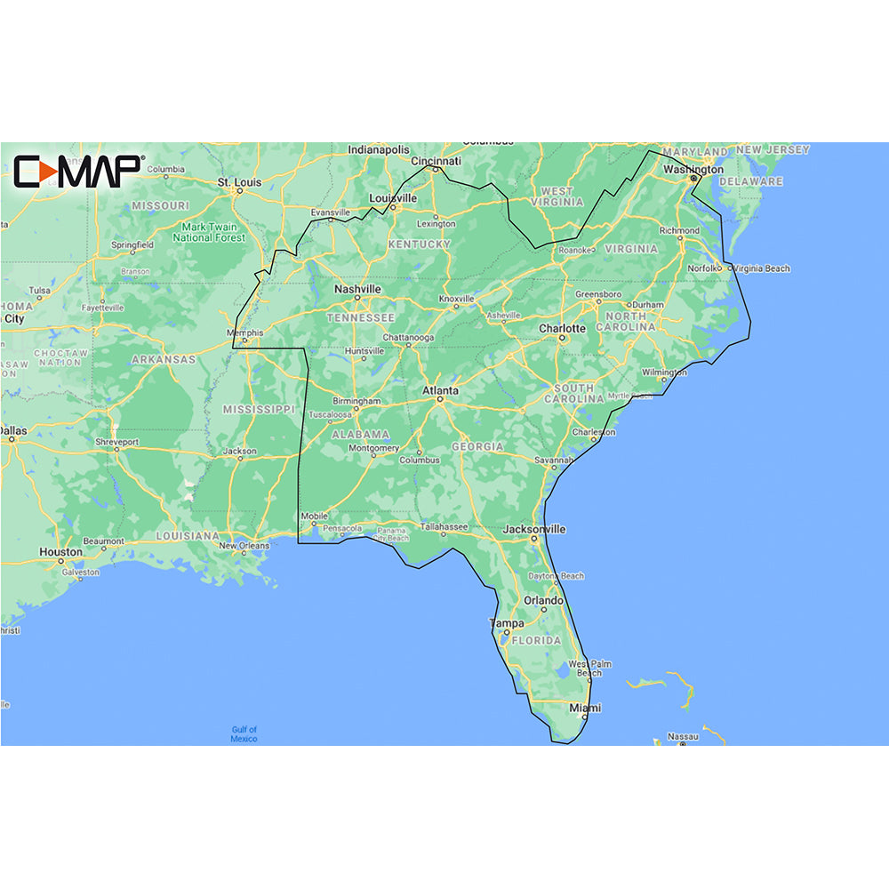 Tri-Water Marine | C-MAP M-NA-Y214-MS US Lakes South East REVEAL Inland Chart [M-NA-Y214-MS]