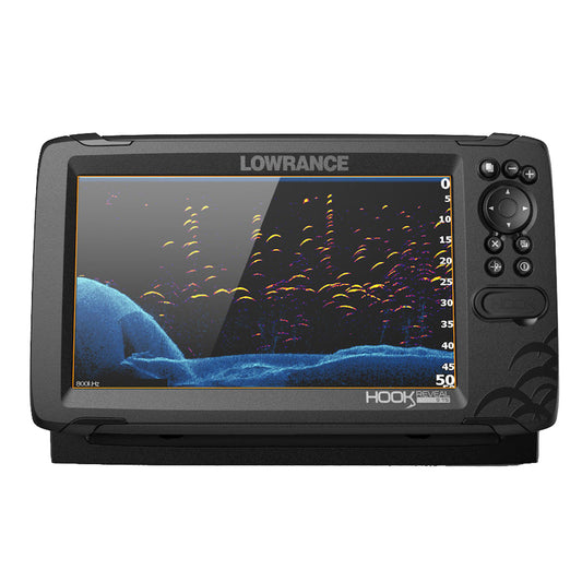 Tri-Water Marine | Lowrance HOOK Reveal 9 Combo w/TripleShot Transom Mount C-MAP Contour+ Card [000-15851-001]