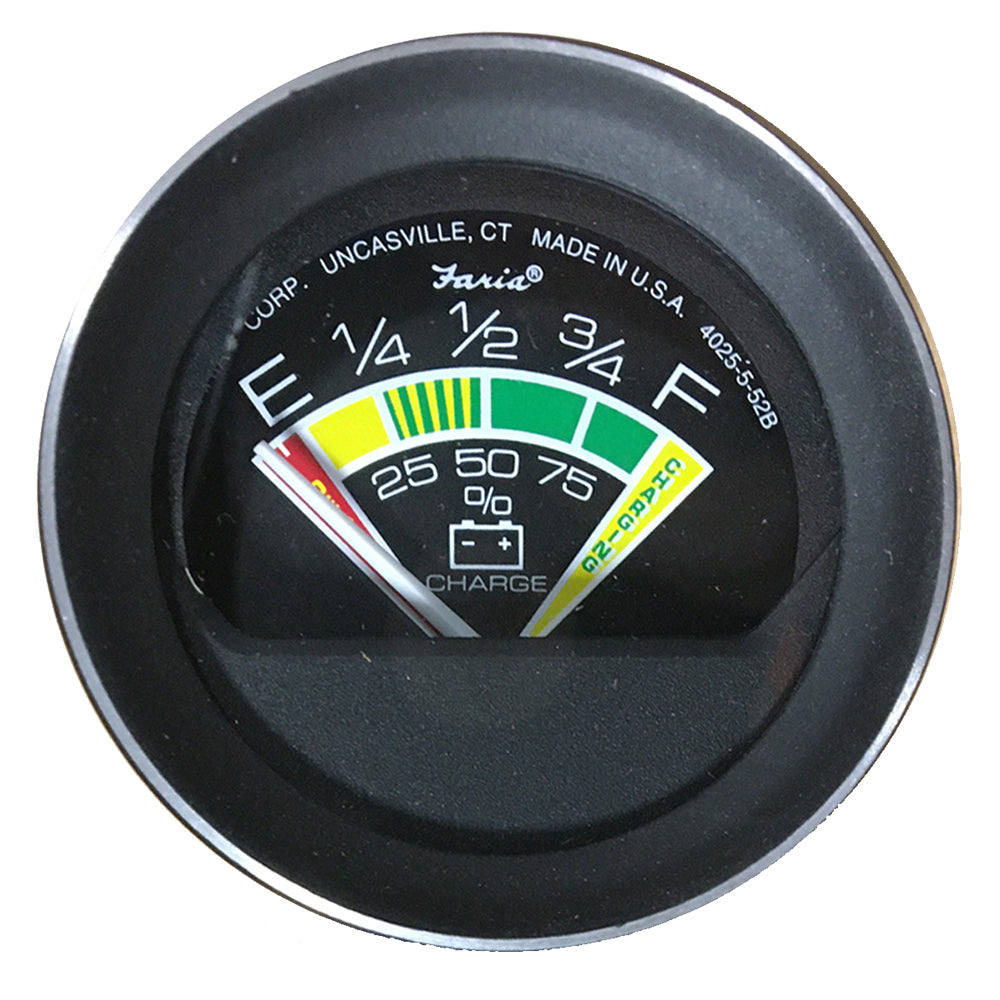 Tri-Water Marine | Faria Coral 2" Battery Condition Indicator Gauge [13012]