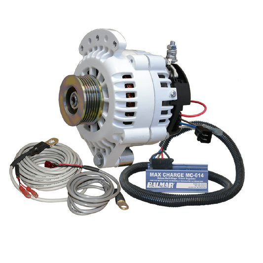 Tri-Water Marine | Balmar 621 Series 120A Kit w/MC-618 Regulator, T-Sensor, K6 Pulley, Single Foot Mounting Hardware [621-VUP-MC-120-K6]