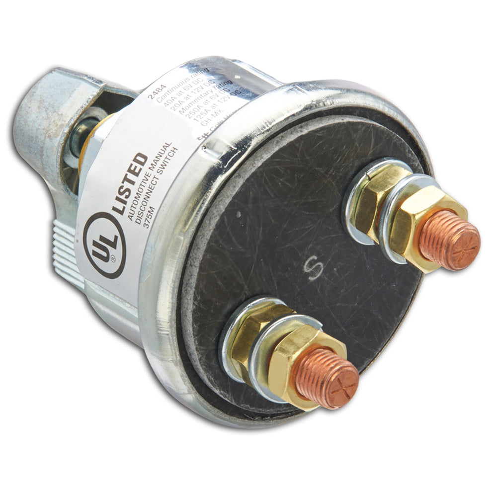 Tri-Water Marine | Cole Hersee Metal Body Battery Disconnect Switch SPST - 6-12V [2484-BP]