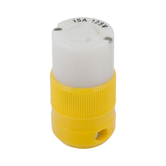 Tri-Water Marine | Marinco Locking Connector - 15A, 125V - Yellow [4731CR]