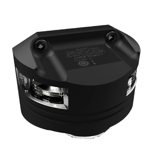 Tri-Water Marine | Lopolight Series 201-011 - Masthead Light w/Deck Light - 3NM - Vertical Mount - White - Black Housing [201-011DLX-B-15M]