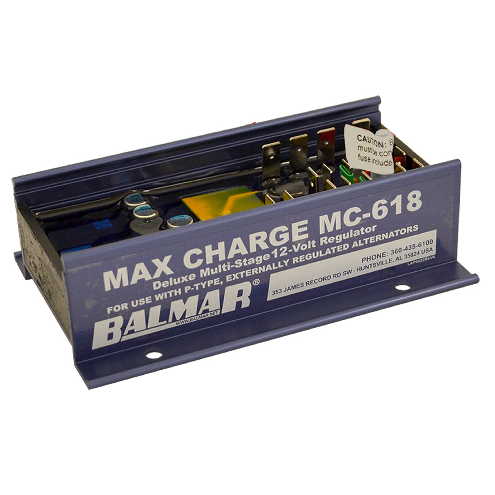 Tri-Water Marine | Balmar Max Charge MC618 Multi-Stage Regulator w/o Harness - 12V [MC-618]