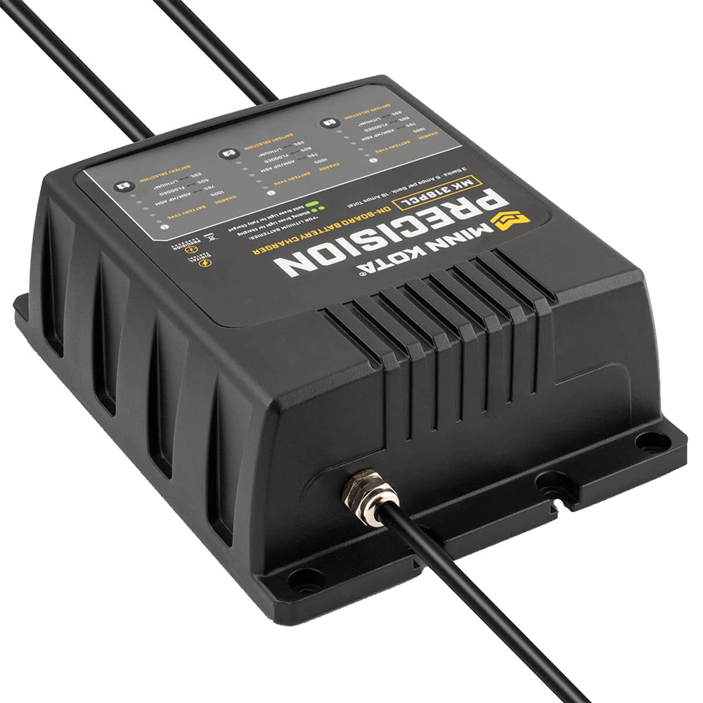 Tri-Water Marine | Minn Kota On-Board Precision Charger MK-318 PCL 3 Bank x 6 AMP LI Optimized Charger [1833181]