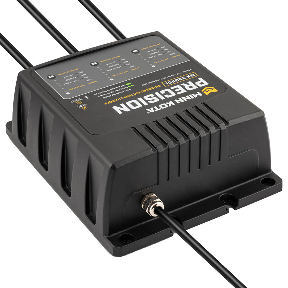 Tri-Water Marine | Minn Kota On-Board Precision Charger MK-330 PCL 3 Bank x 10 AMP LI Optimized Charger [1833301]