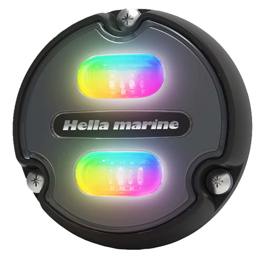 Tri-Water Marine | Hella Marine Apelo A1 RGB Underwater Light - 1800 Lumens - Black Housing - Charcoal Lens [016146-001]