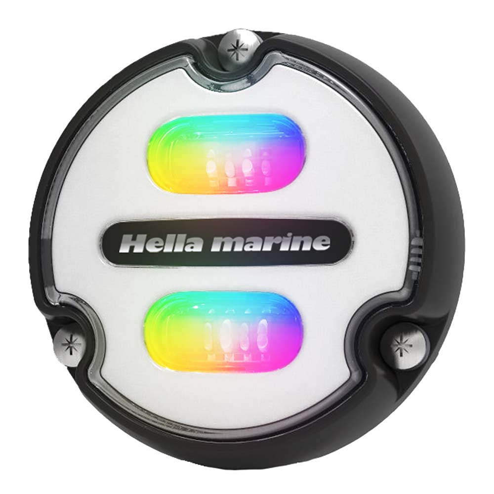 Tri-Water Marine | Hella Marine Apelo A1 RGB Underwater Light - 1800 Lumens - Black Housing - White Lens [016146-011]