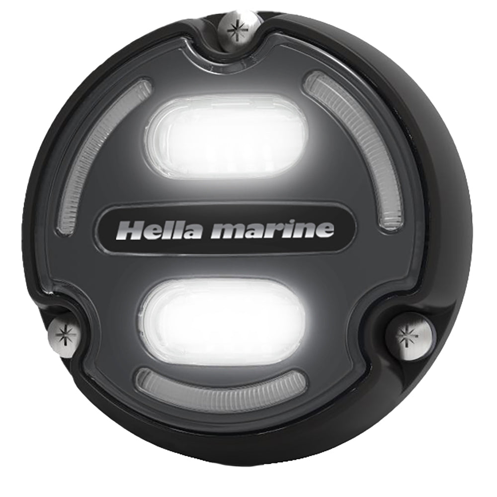 Tri-Water Marine | Hella Marine Apelo A2 Blue White Underwater Light - 3000 Lumens - Black Housing - Charcoal Lens w/Edge Light [016147-001]