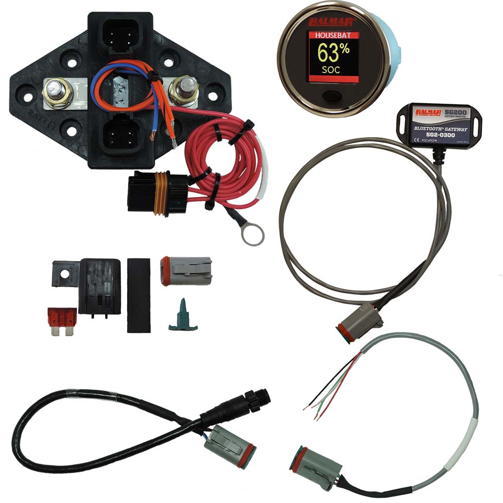 Tri-Water Marine | Balmar SG230 Battery Monitor Kit N2K BT Gateway Color Display 12-48VDC [SG230]