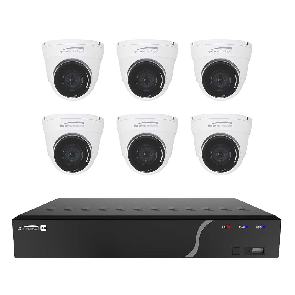 Tri-Water Marine | Speco 8 Channel NVR Kit w/6 Outdoor IR 5MP IP Cameras 2.8mm Fixed Lens - 2TB [ZIPK8N2]