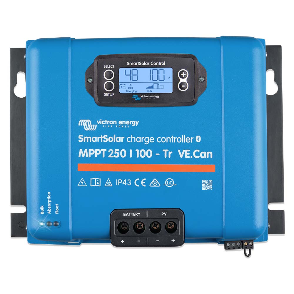 Tri-Water Marine | Victron SmartSolar MPPT Solar Charge Controller - 250V - 100Am- VE.CAN Port - UL Approved [SCC125110412]