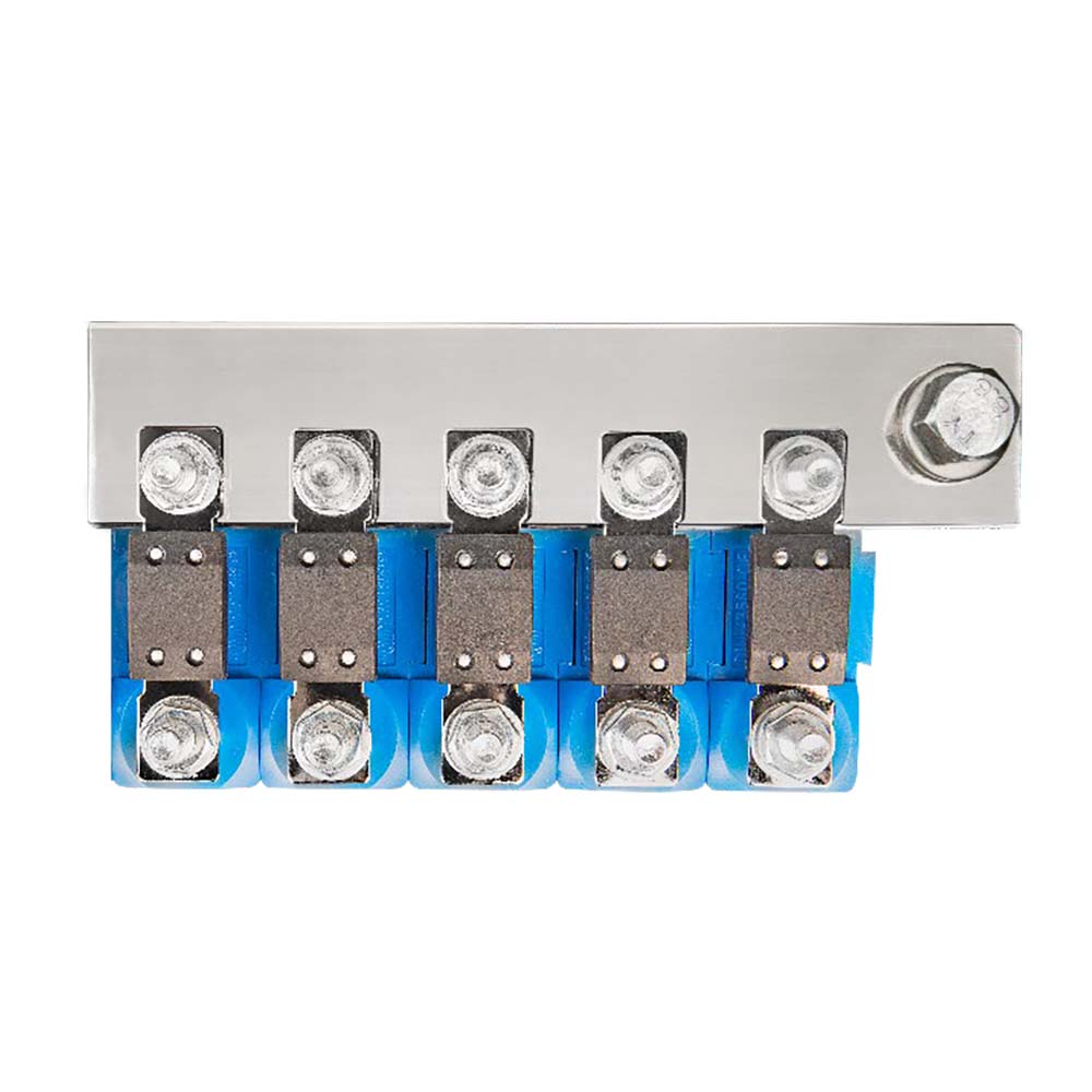 Tri-Water Marine | Victron Busbar to Connect 5 Mega Fuse Holders - Busbar Only Fuse Holders Sold Separately [CIP100400060]