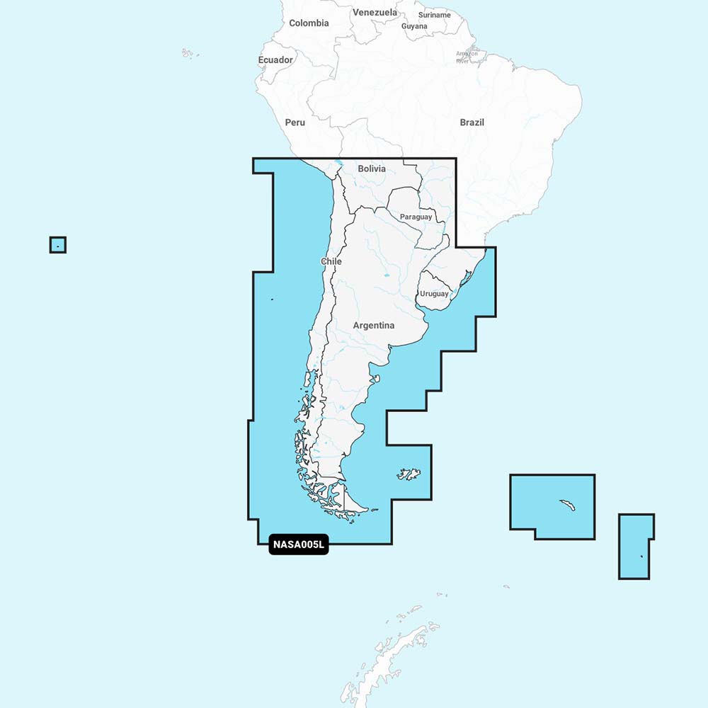 Tri-Water Marine | Navionics NASA005L - Chile, Argentina Easter Island - Navionics+ [010-C1365-30]