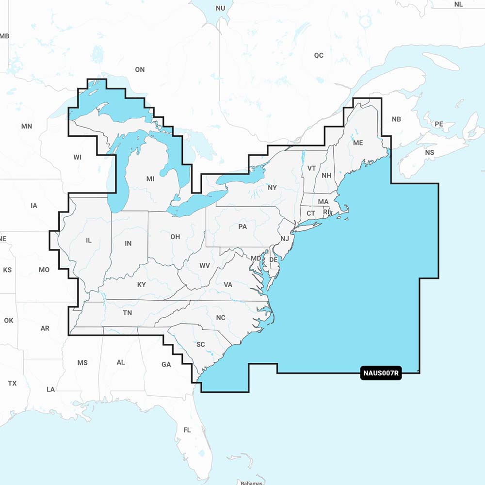 Tri-Water Marine | Navionics NAUS007R - U.S. East - Navionics+ [010-C1370-30]