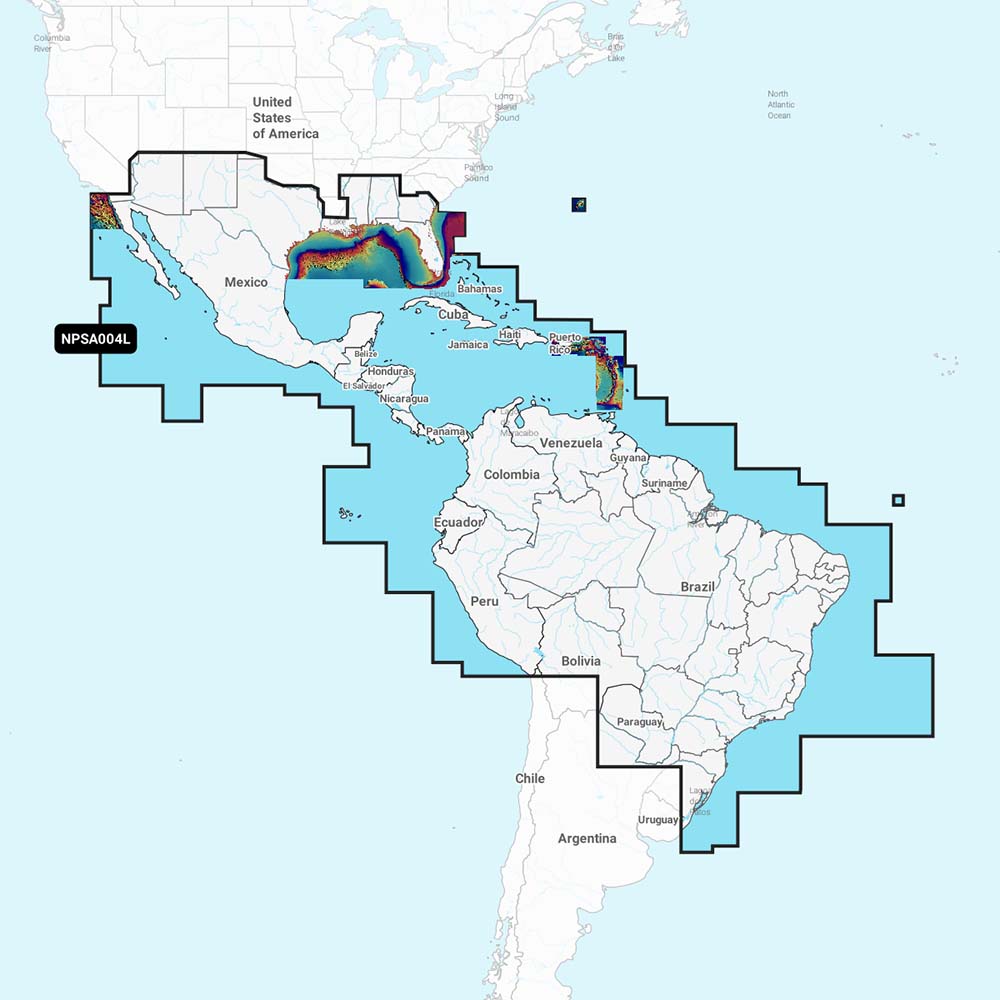 Tri-Water Marine | Navionics Platinum+ NPSA004L - Mexico, Caribbean to Brazil [010-C1364-40]