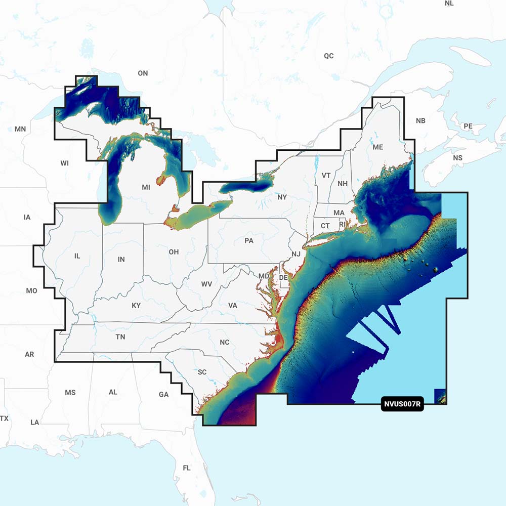 Tri-Water Marine | Garmin Navionics Vision+ NVUS007R U.S. East [010-C1291-00]