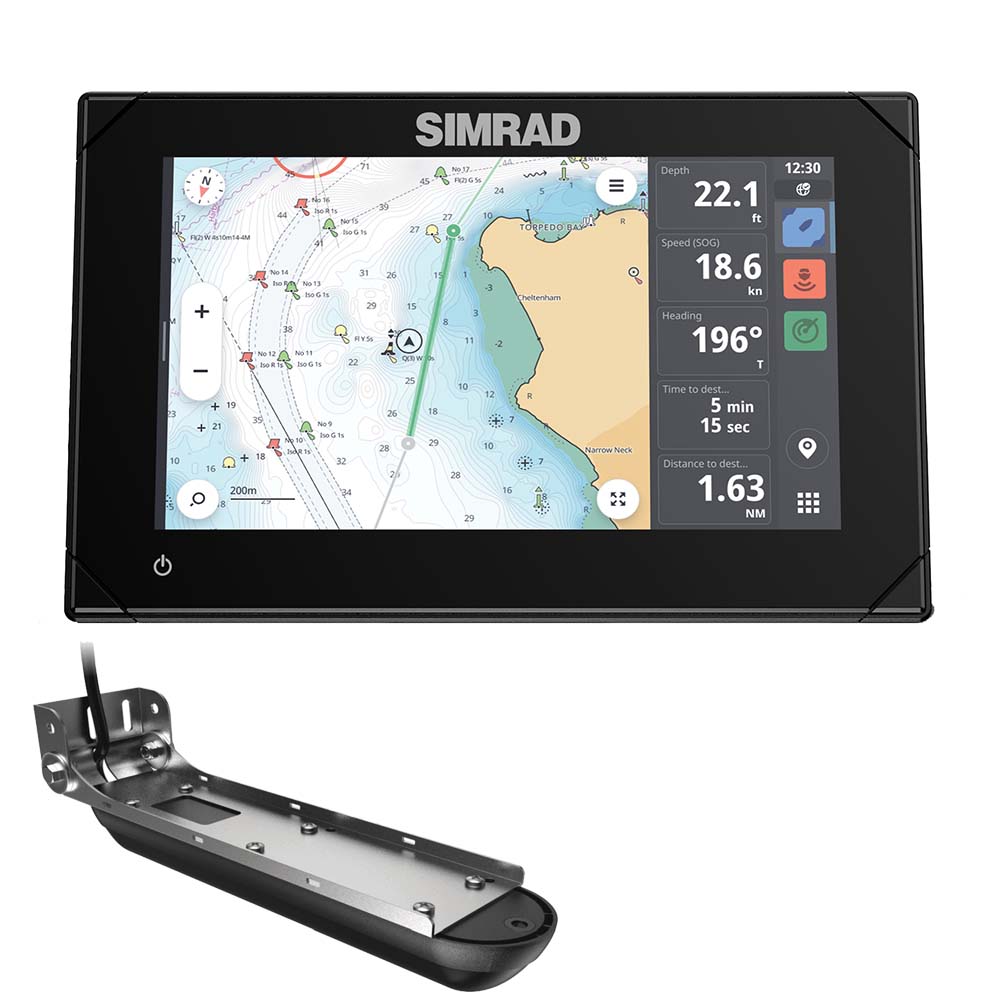 Tri-Water Marine | Simrad NSX 3007 7" Combo Chartplotter Fishfinder w/Active Imaging 3-in-1 Transducer [000-15365-001]