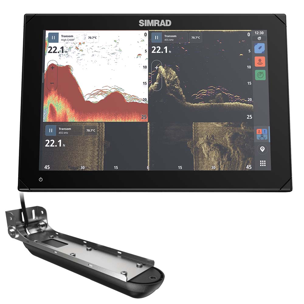 Tri-Water Marine | Simrad NSX 3012 12" Combo Chartplotter Fishfinder w/Active Imaging 3-in-1 Transducer [000-15367-001]