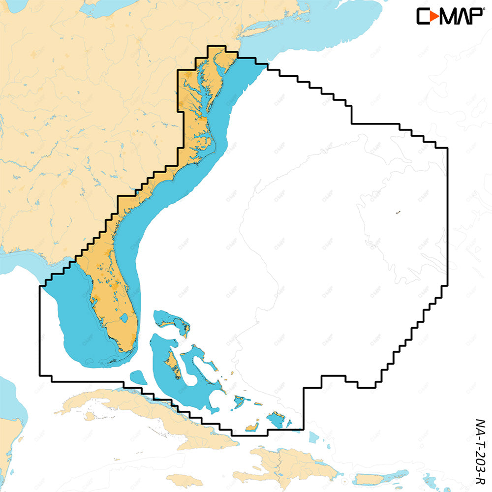 Tri-Water Marine | C-MAP REVEAL X - Chesapeake Bay to the Bahamas [M-NA-T-203-R-MS]