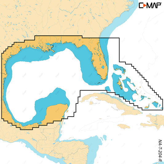 Tri-Water Marine | C-MAP REVEAL X - Gulf of Mexico Bahamas [M-NA-T-204-R-MS]