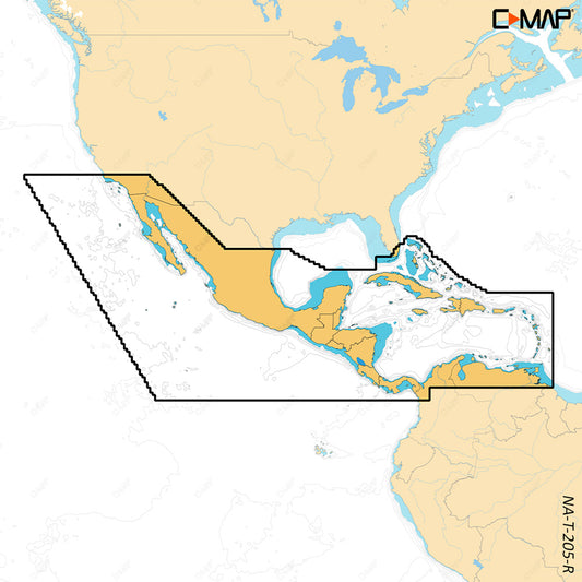 Tri-Water Marine | C-MAP REVEAL X - Central America Caribbean [M-NA-T-205-R-MS]