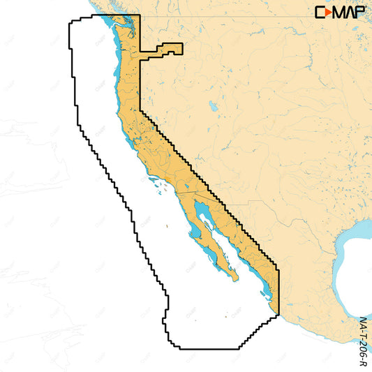 Tri-Water Marine | C-MAP REVEAL X - U.S. West Coat Baja California [M-NA-T-206-R-MS]