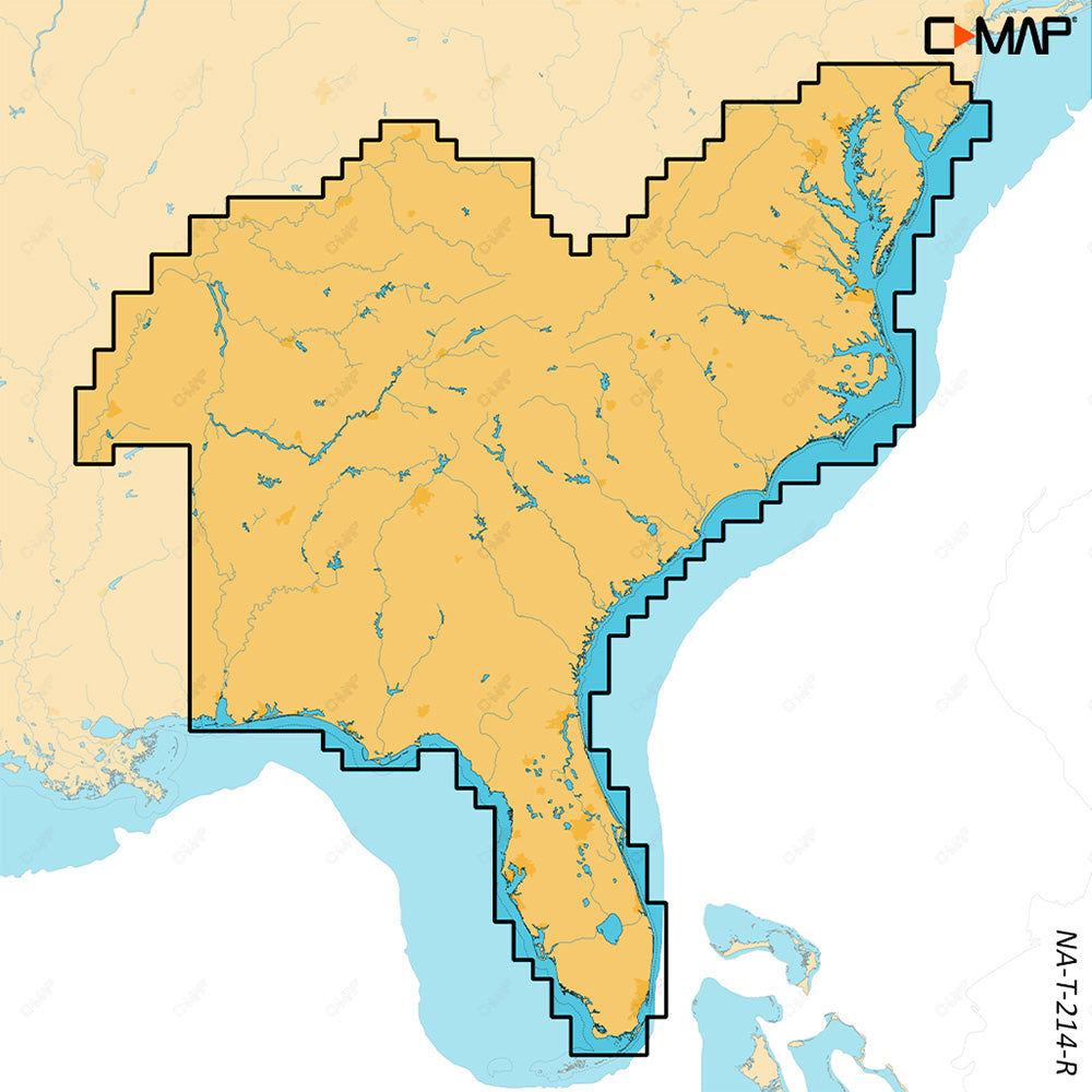 Tri-Water Marine | C-MAP REVEAL X - U.S. Lakes South East [M-NA-T-214-R-MS]