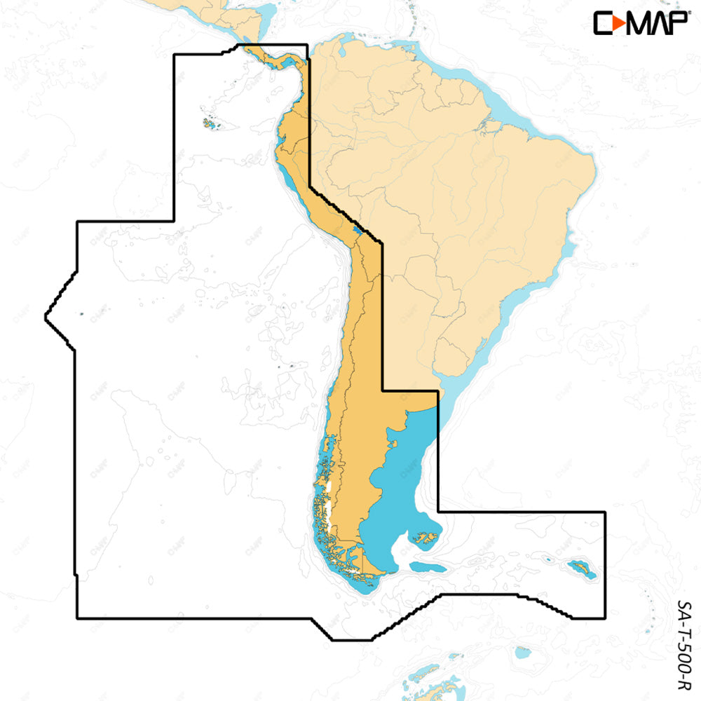 Tri-Water Marine | C-MAP REVEAL X - Costa Rica Chile Falklands [M-SA-T-500-R-MS]