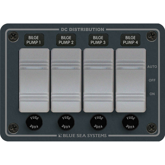 Tri-Water Marine | Blue Sea 8666 Contura 4 Bilge Pump Control Panel [8666]