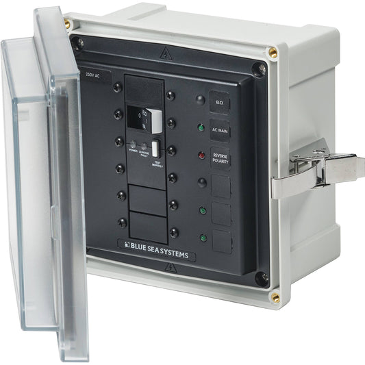 Tri-Water Marine | Blue Sea 3121 - SMS Panel Enclosure w/ELCI (16A) 3 Blanks - 230V AC [3121]