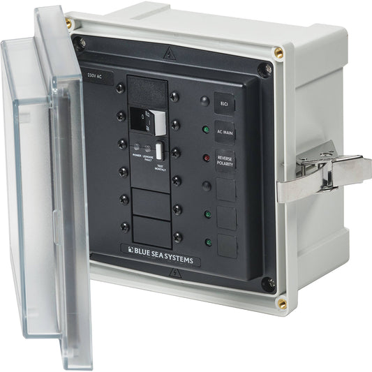 Tri-Water Marine | Blue Sea 3123 - SMS Panel Enclosure w/ELCI (32A) 3 Blanks - 230V AC [3123]