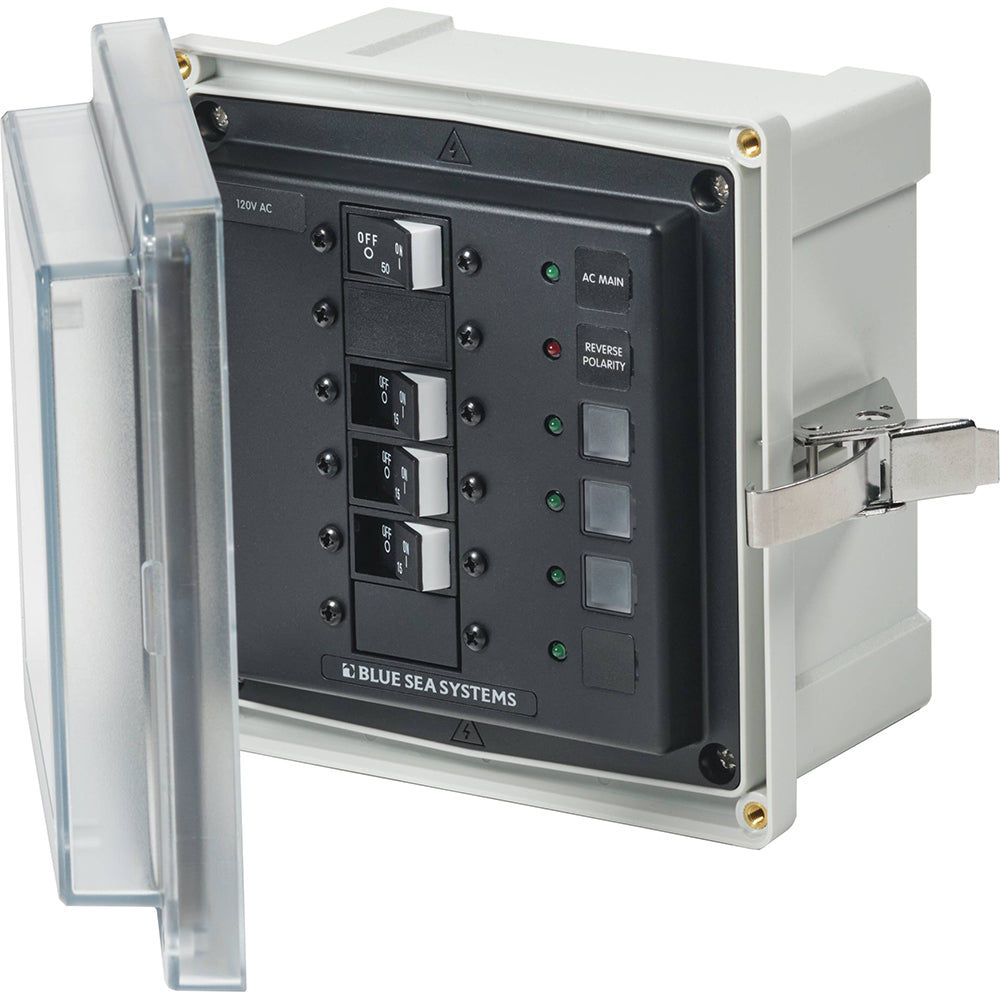 Tri-Water Marine | Blue Sea 3130 - SMS Panel Enclosure w/Main 3 Branch (15A) - 120V AC [3130]