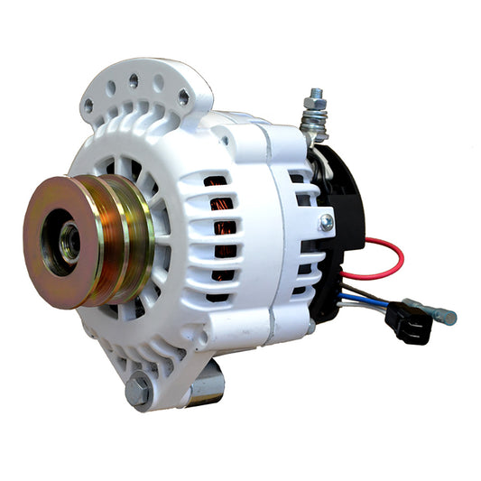 Tri-Water Marine | Balmar Alternator 120 AMP 12V 1-2" Single Foot Spindle Mount Dual Vee Pulley w/Isolated Ground [621-120-DV]