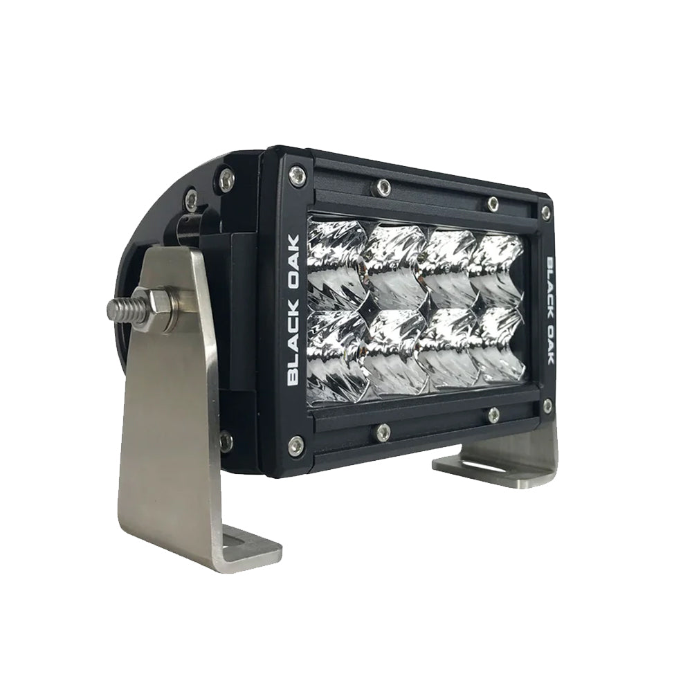 Tri-Water Marine | Black Oak Pro Series Double Row Spot 4" Light Bar - Black [4S-D5OS]