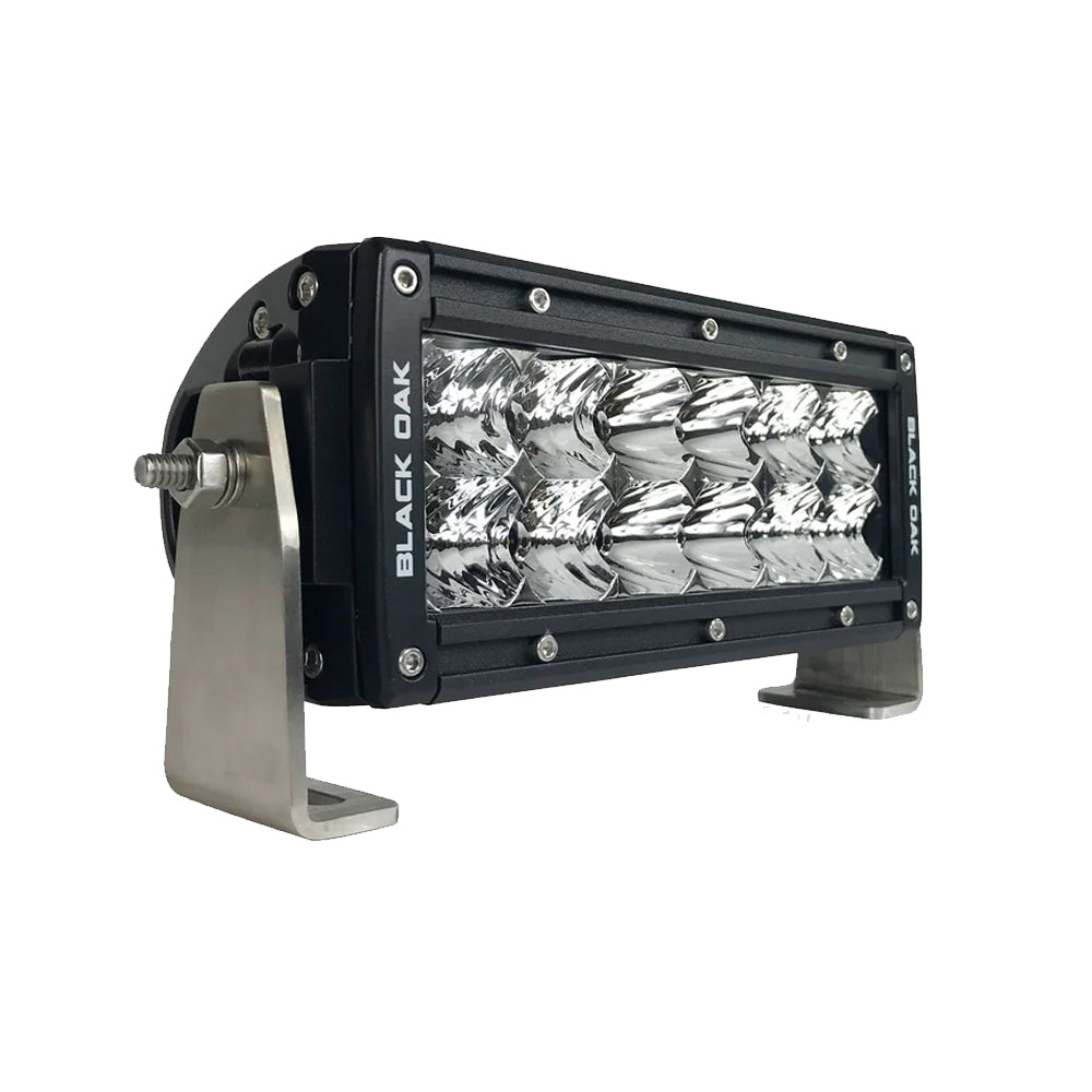 Tri-Water Marine | Black Oak Pro Series Double Row Combo 6" Light Bar - Black [6C-D5OS]