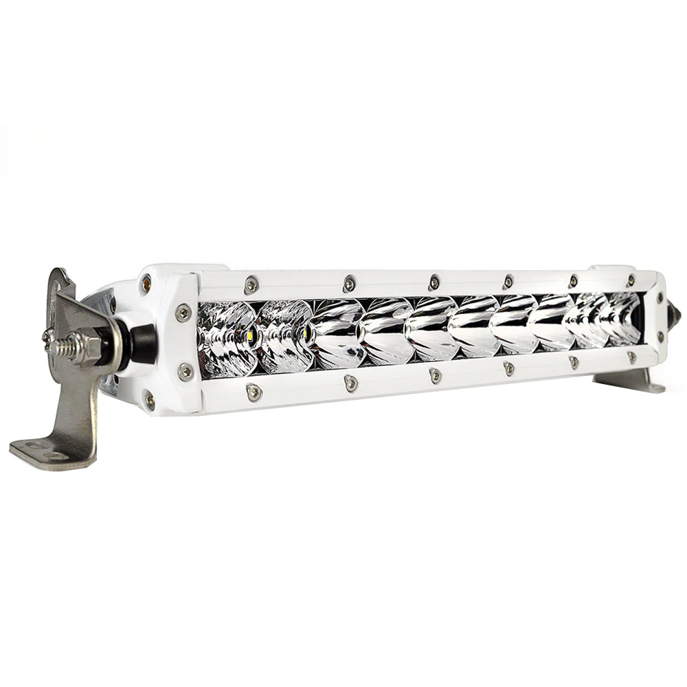 Tri-Water Marine | Black Oak Single Row Combo 10" Light Bar - White [10CM-S5OS]