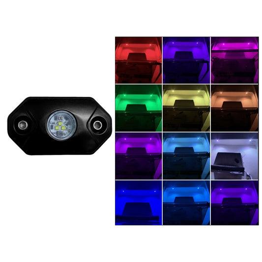 Tri-Water Marine | Black Oak Rock Accent Light - RGB - Black Housing [RL-RGB]