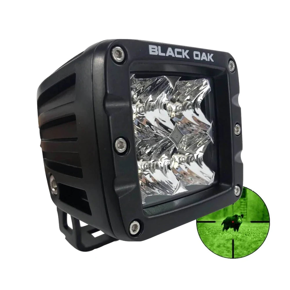 Tri-Water Marine | Black Oak Pro Series Infrared 2" 850nm Flood Pod Light - Black [2IR-POD850]