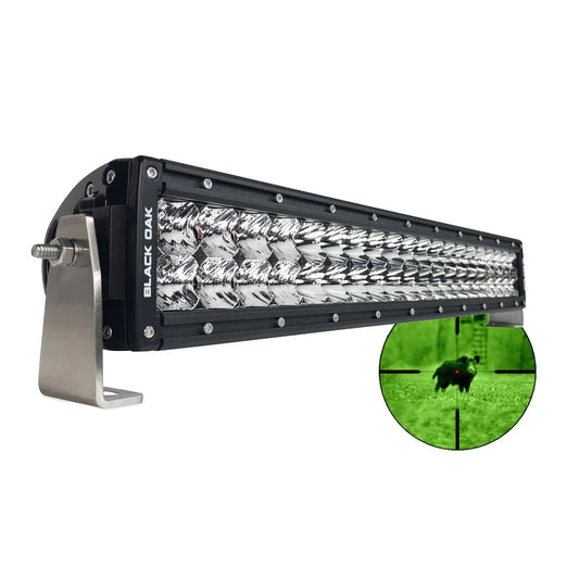 Tri-Water Marine | Black Oak Pro Series Double Row Combo Infrared 20" 850nm Light Bar - Black [20IR-850]